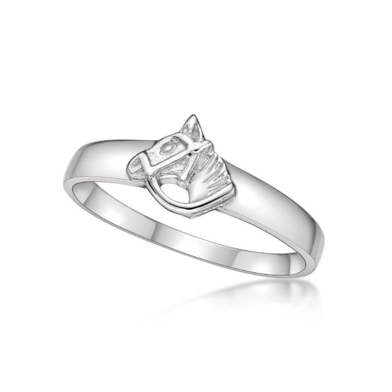 Picture of HORSE HEAD SIGNET RING, 3.4mm